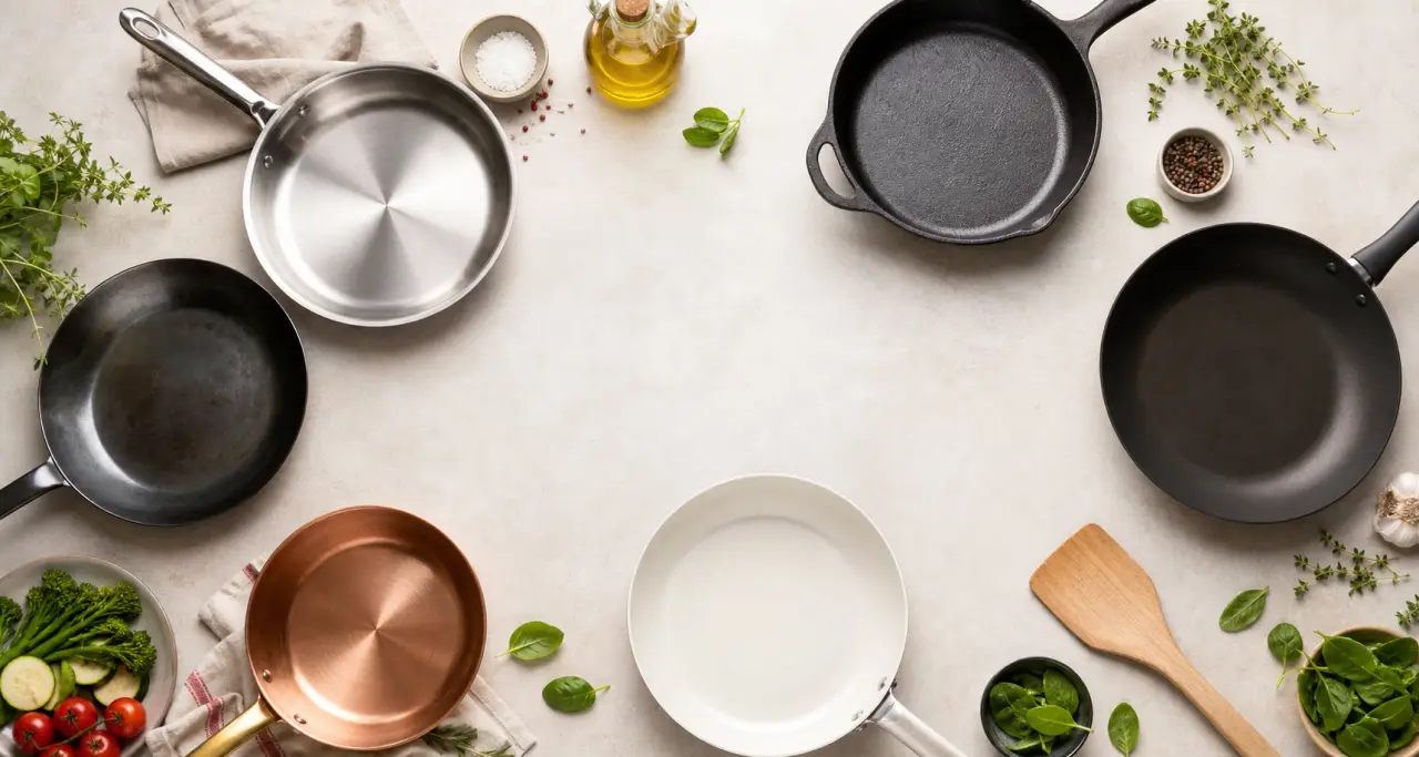 Quelle poêle choisir : le guide des matériaux et revêtements pour une cuisine saine
