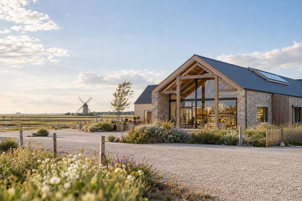 Maison des Produits du Terroir et de la Gastronomie à Cherrueix près du Moulin de la Saline