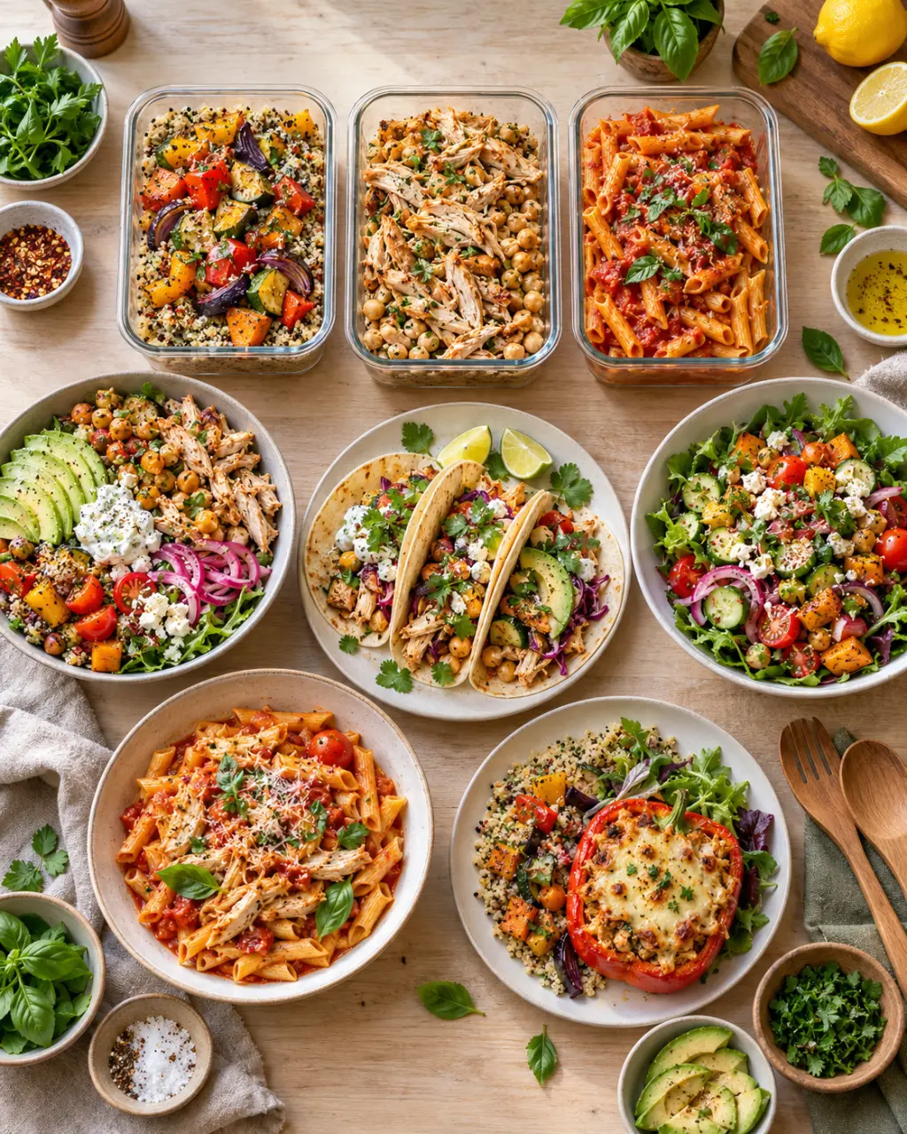 Recettes batch cooking : 3 bases pour préparer 5 dîners sans manger la même chose