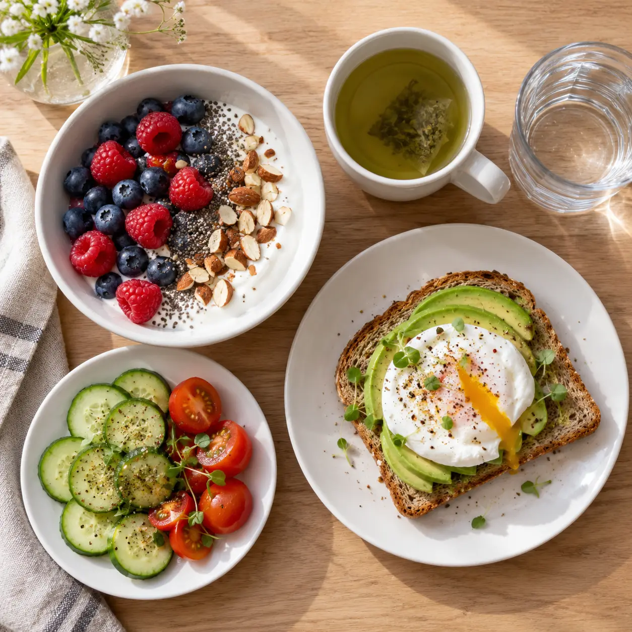 Un petit déjeuner équilibré soutient la perte de poids sans entretenir les fringales