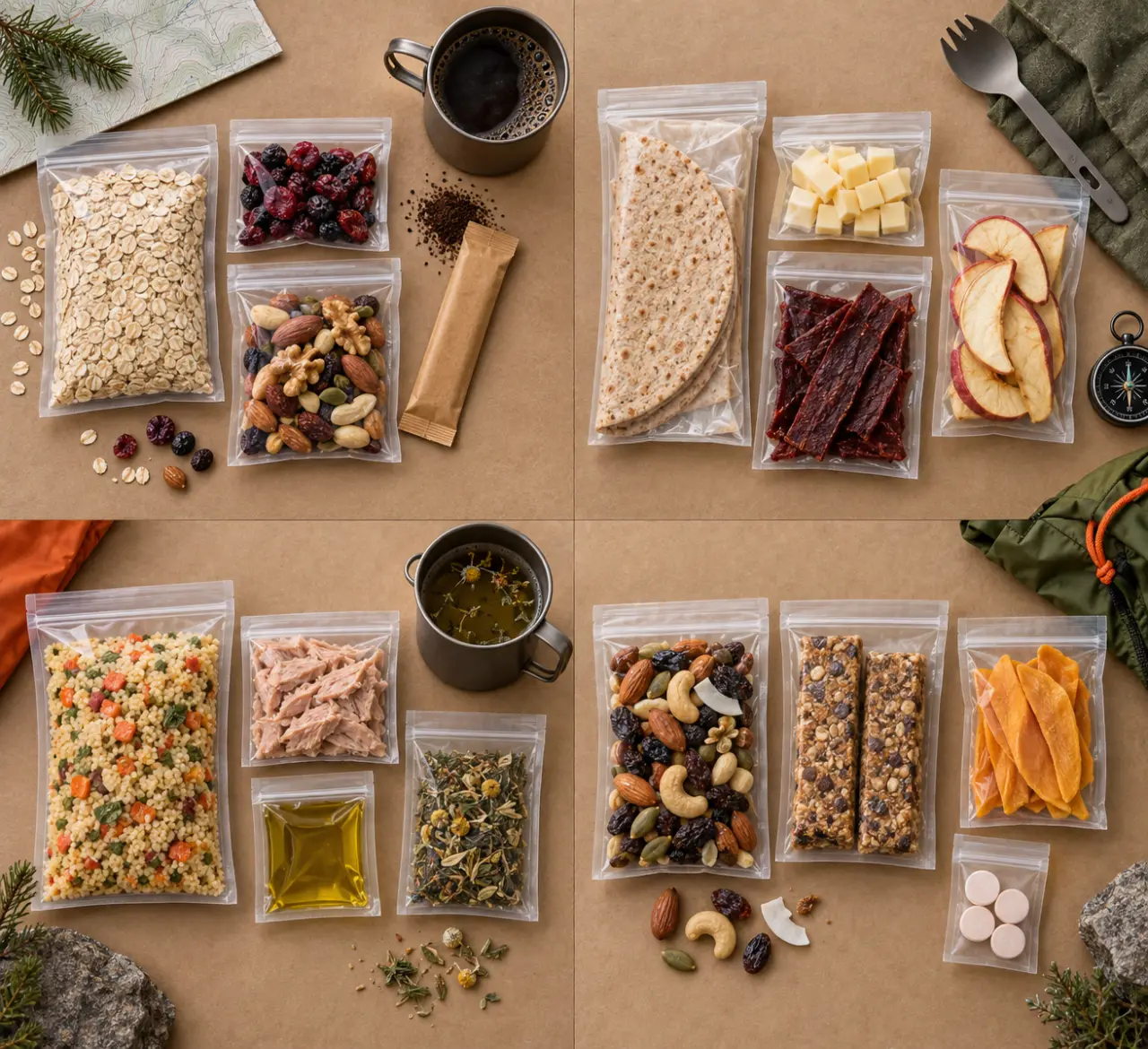 4 menus de randonnée légers pour marcher sans coup de faim