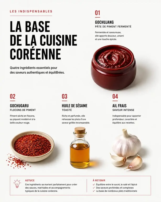 Ingrédients essentiels pour la cuisine coréenne : gochujang et gochugaru