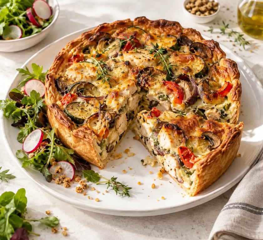 Recette avec le reste du frigo : quiche anti-gaspillage aux légumes et au fromage
