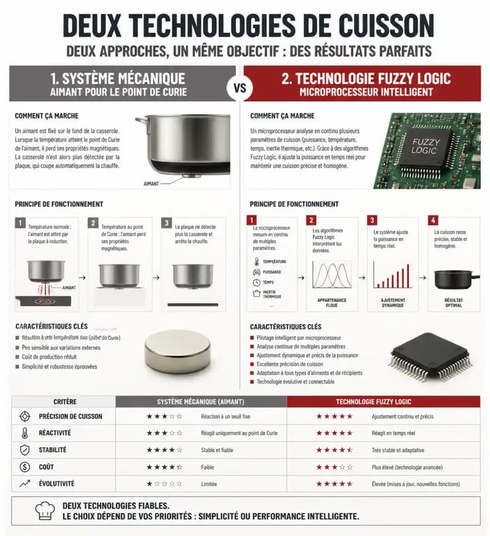 Comparatif des technologies de cuisson pour le meilleur cuiseur à riz : Point de Curie vs Fuzzy Logic