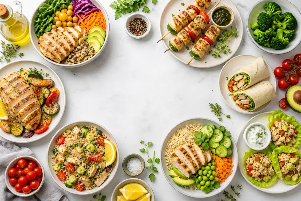 15 recettes healthy au poulet pour des repas légers, protéinés et faciles à varier