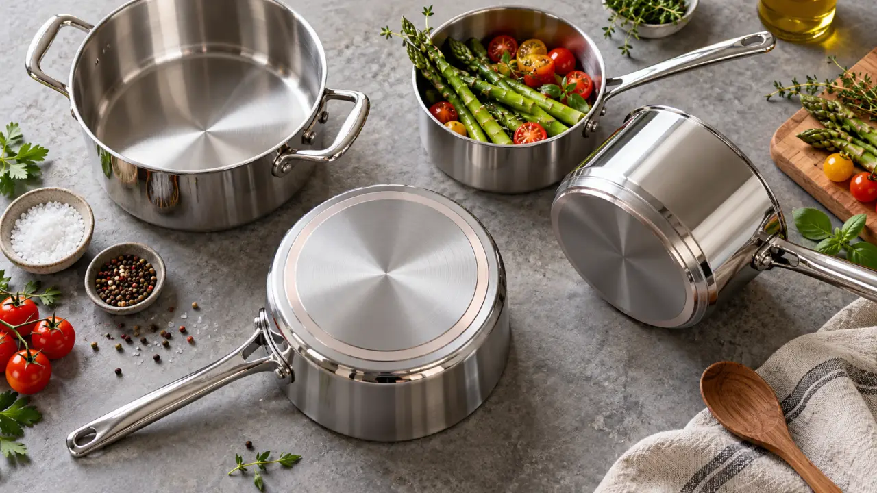 Meilleures casseroles en inox : le fond compte autant que la marque