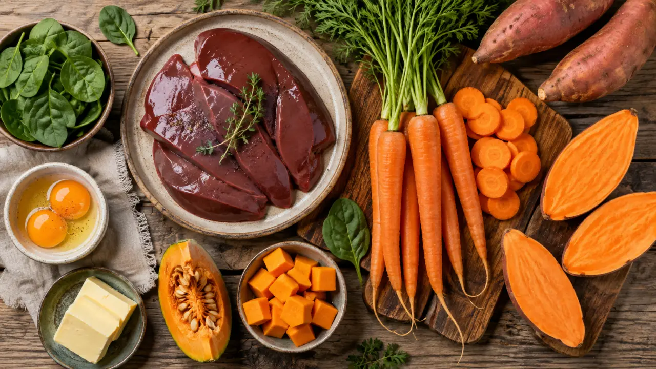 Foie, carotte, patate douce : quels aliments contiennent le plus de vitamine A ?
